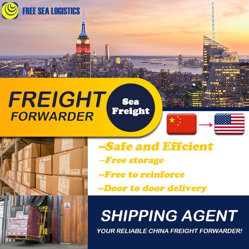 Sea shipping forwarder from China to USA